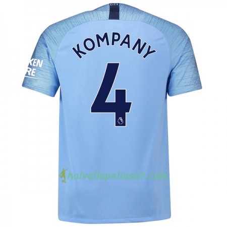 Jalkapallo Pelipaidat Manchester City Kompany 4 Kotipaita 2018-2019 Lyhythihainen